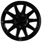 Raceline Spike Satin Black Front