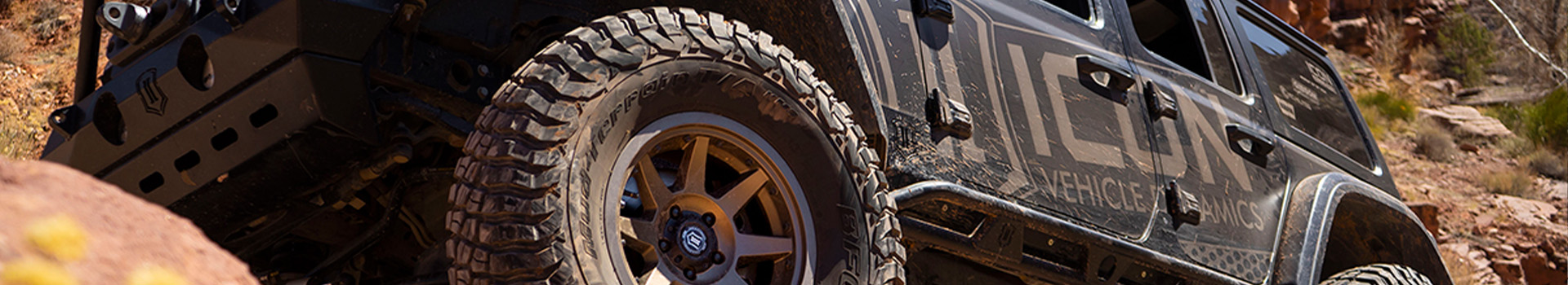 Icon Alloy Wheel in the dirt