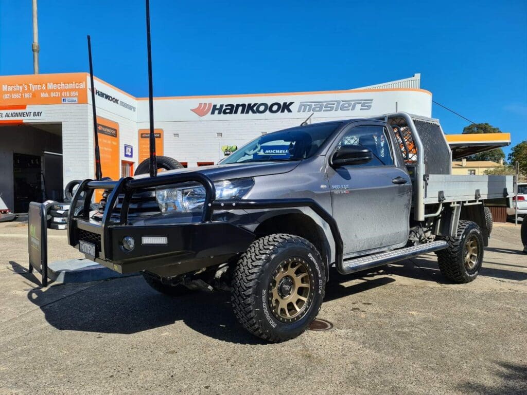 Dirty Life Scout Gold Toyota Hilux Marshys Tyre & Mechanical