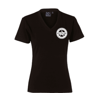 American Outlaw Ladies Shirt Front