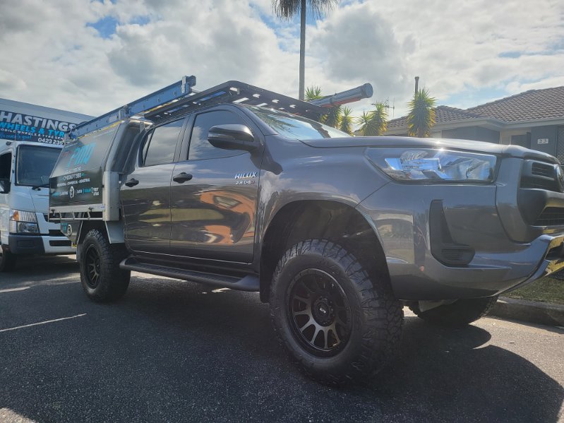17 Inch Black Elite Podiums Fitted To A Toyota Hilux N80 By Hastings Wheels Tyres 3