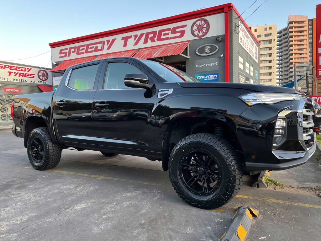 American Outlaw Railcar 6 Fitted To Ldvt60 Ute By Speedy Tyres Hurstville