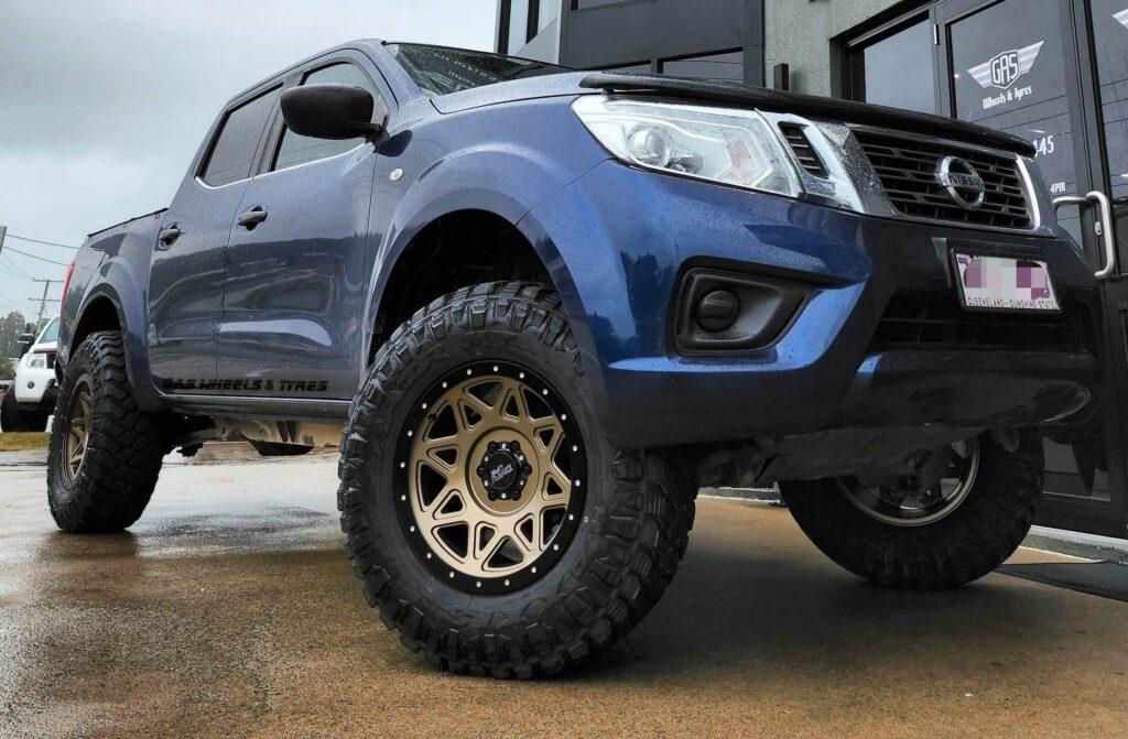 Dirty Life Theory Gold Wheels On A Nissan Np300 By Gas Wheels And Tyres