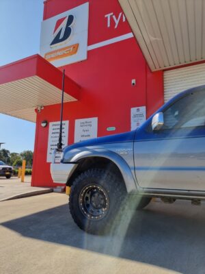 Imitation Bead Locks Fitted To A Mazda Bravo By Bridgestone Werrington 1