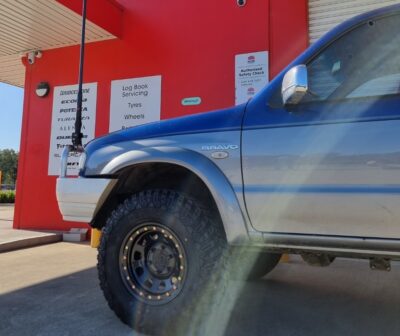 Imitation Bead Locks Fitted To A Mazda Bravo By Bridgestone Werrington 1