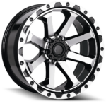 American Outlaw Capone Satin Black Machined Face 25 Angle