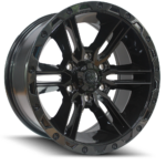 American Outlaw Railcar 6 Gloss Black Tinted Lip 25 Angle