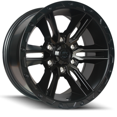American Outlaw Railcar 6 Satin Black 25 Angle