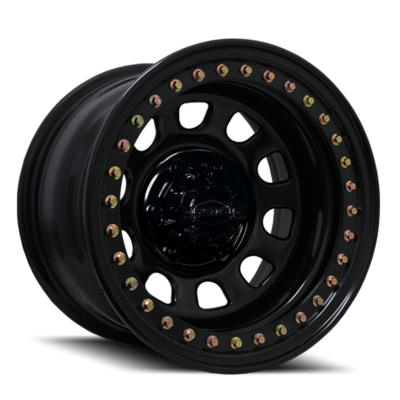 Dynamic Steel Wheels D Hole Genuine Beadlock Black 25 Angle