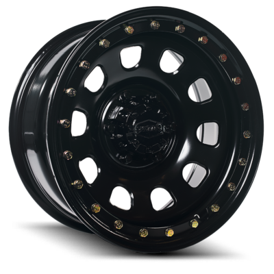 Dynamic Steel Wheels D Hole Imitation Beadlock Black 25 Angle