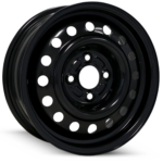 Dynamic Steel Wheels Oem Plus Black 25 Angle