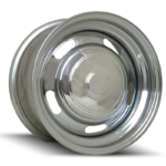 Dynamic Steel Wheels Slotted Chrome 25 Angle