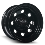 Dynamic Steel Wheels Soft 8 Black 25 Angle