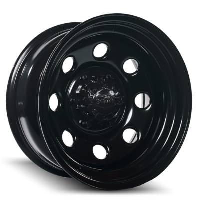 Dynamic Steel Wheels Soft 8 Black 25 Angle