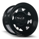 Dynamic Steel Wheels Sunraysia Black 25 Angle