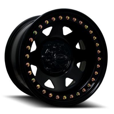 Dynamic Steel Wheels Sunraysia Genuine Beadlock Black 25 Angle