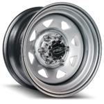 Dynamic Steel Wheels Sunraysia Silver 25 Angle