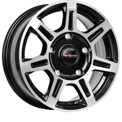 Spyder Enforcer Gloss Black Machined 25 Angle