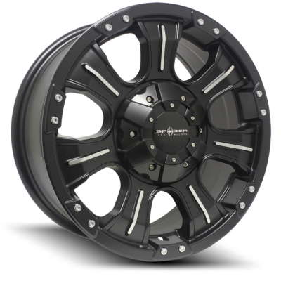 Spyder Sp 06 Satin Black Machined 25 Angle