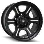 Spyder Trax Satin Black Milled 25 Angle