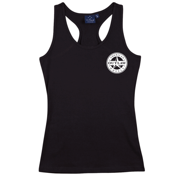 American Outlaw Ladies Singlet Front