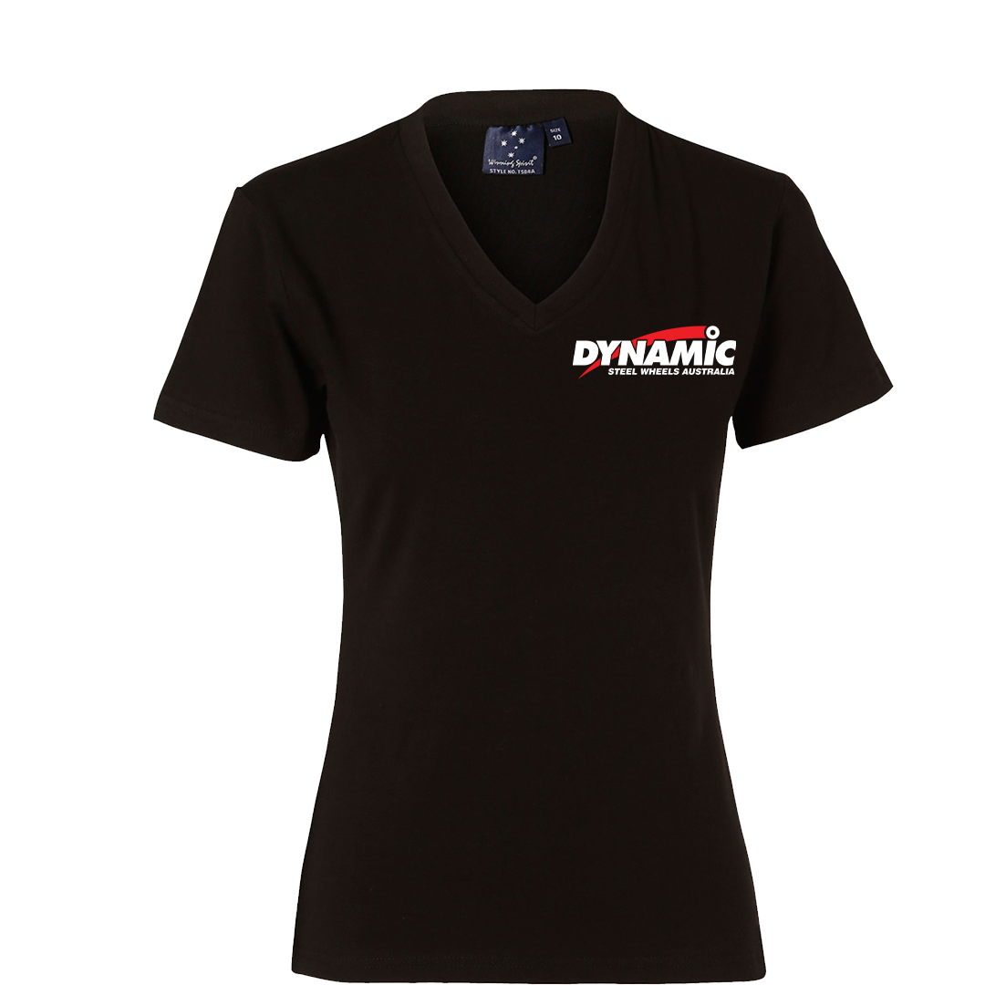 Dynamic Steel Ladies Tshirt Front
