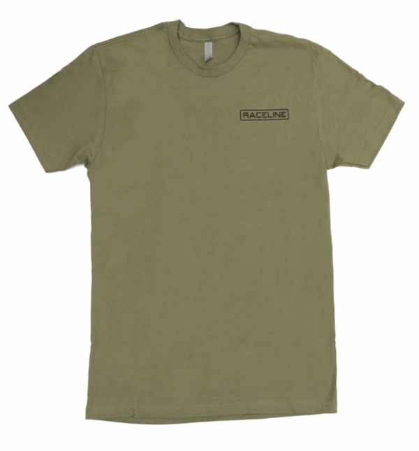 Racelineolivegreenshirtfront 960x