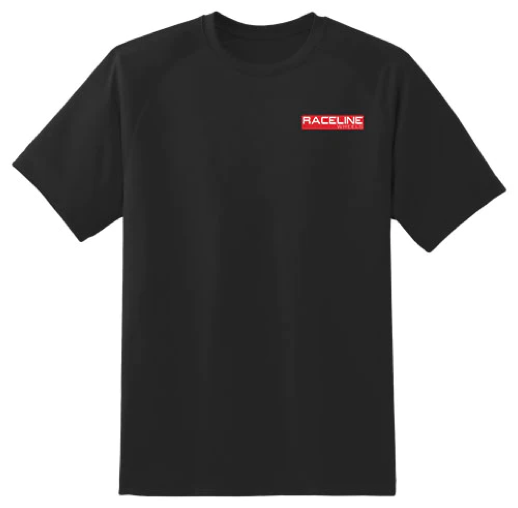 Racelineplainblacktshirtfront 960x