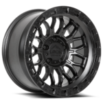 Combat 17x9 Matte Black With Matte Black Ring 2e
