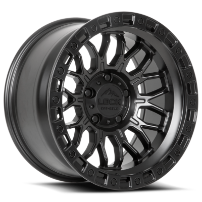 Combat 17x9 Matte Black With Matte Black Ring 2e