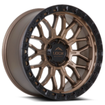 Combat 17x9 Matte Bronze With Matte Black Ring 2e