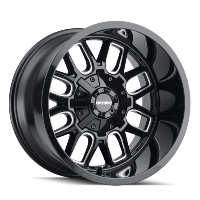 Mayhem Wheels Cogent Gloss Bloack Milled Front